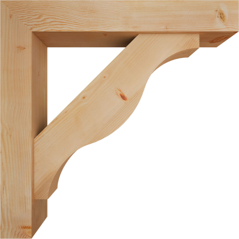 Support Funston Block avec support décalé, 42 x 42, Sapin Douglas de l 7 1/2 (lisse)