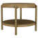 Arini Round End Side Table With Storage Shelf