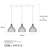 Elegant Gold Chandelier, Modern Design, 37.0 x 9.8 x 47.6 inches | Metal Body, Adjustable Height, 3 x E27 Socket (Max 40W) | Perfect for Dining Room, Living Room, Glam Home Decor, IP20 Rated, Stylish Lighting Solution