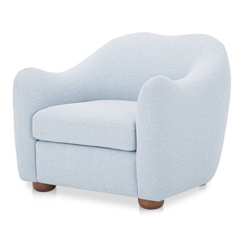 Fauteuil d'appoint Elwood, Mist Blue Performance Weave