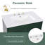 Meuble-lavabo de salle de bain avec lavabo, porte à fermeture en douceur