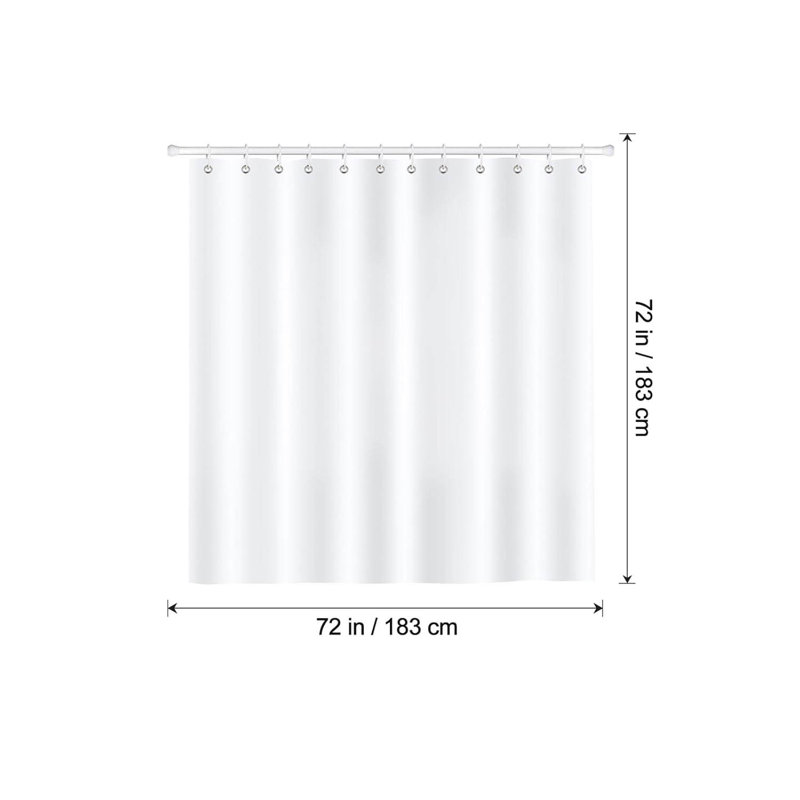 Nautical Lighthouse Shower Curtain 183 X 183 Cm With 12 Hooks