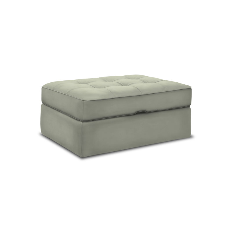 Arizona Leather Ottoman, Mustang (Maestro Artisano), Espresso