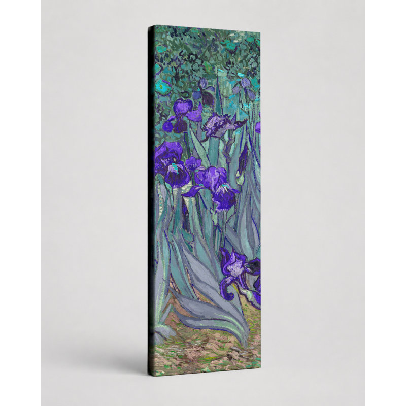 Iris (1889) - Art sur toile haut, 10" W x 30" H