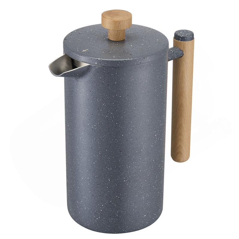 Cafetière à piston en acier inoxydable 34 oz French Press