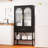 63"H Glass Display Cabinet With Drawer And Shelf-1985987961
