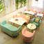 Banc rembourré en similicuir Modern Simple Cafe-100462034