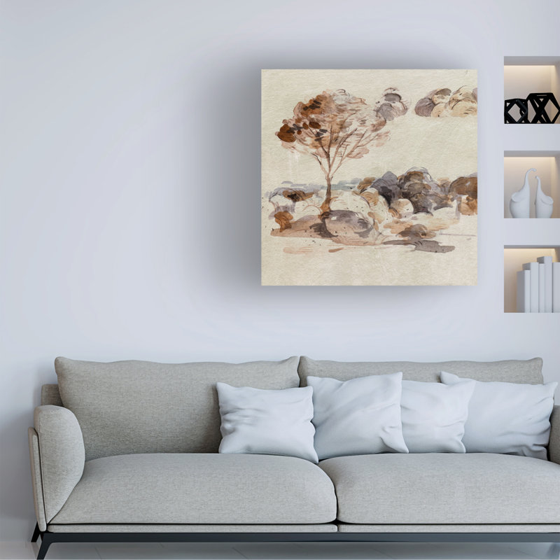 Bolognaise «Fall Approche II» sur toile, H 35 po x l 35 po