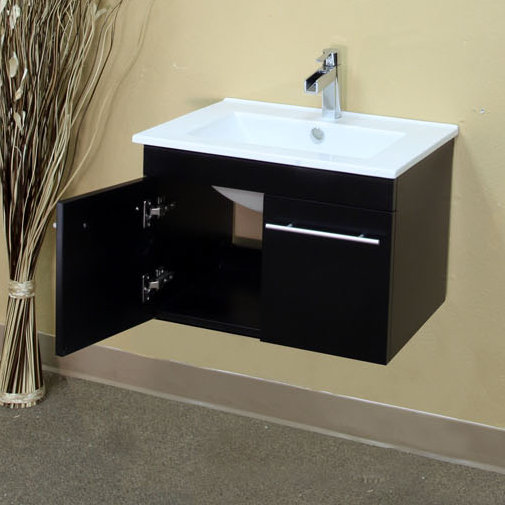 Loews 24.4'' Single Bathroom Vanity with Ceramic Top