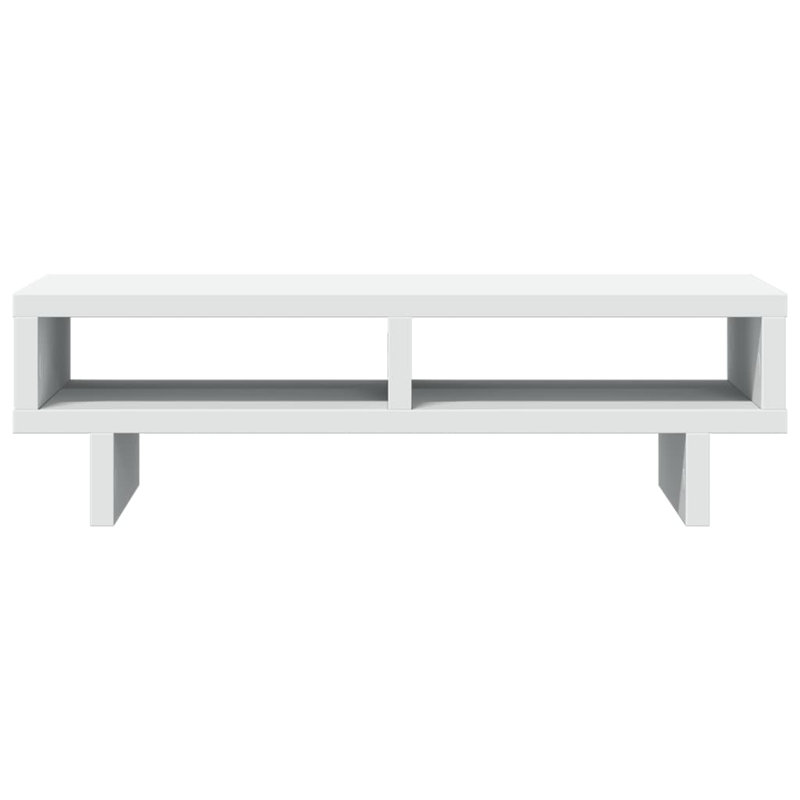 Balzarotti Manufactured Wood Monitor Stand, 15cm H x 50cm W x 27cm D, White