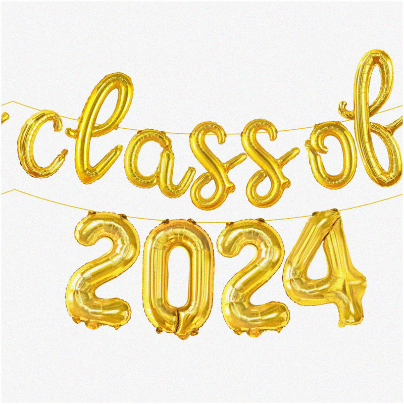 Golden Honeycomb Graduation Centerpieces 9PCS