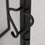 Pare-étincelles en fer avec portes et outils inclus, noir mat, 50,5 po x 32 po 5,5 po, facile d'accès, 50,5 po x 32 po x 5,5 po