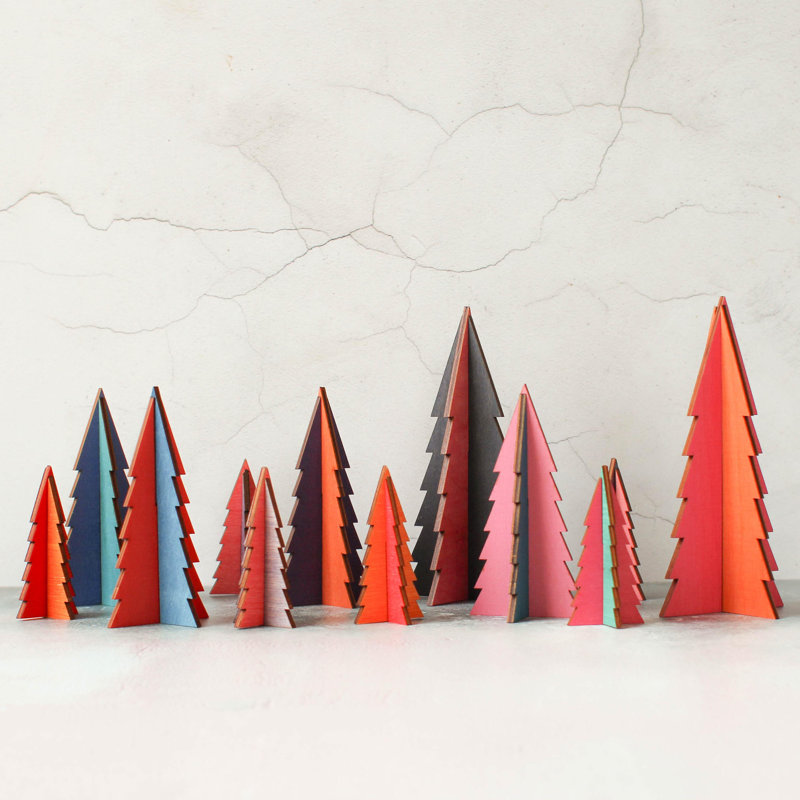 Handmade Wood Holiday Shaped Ornament