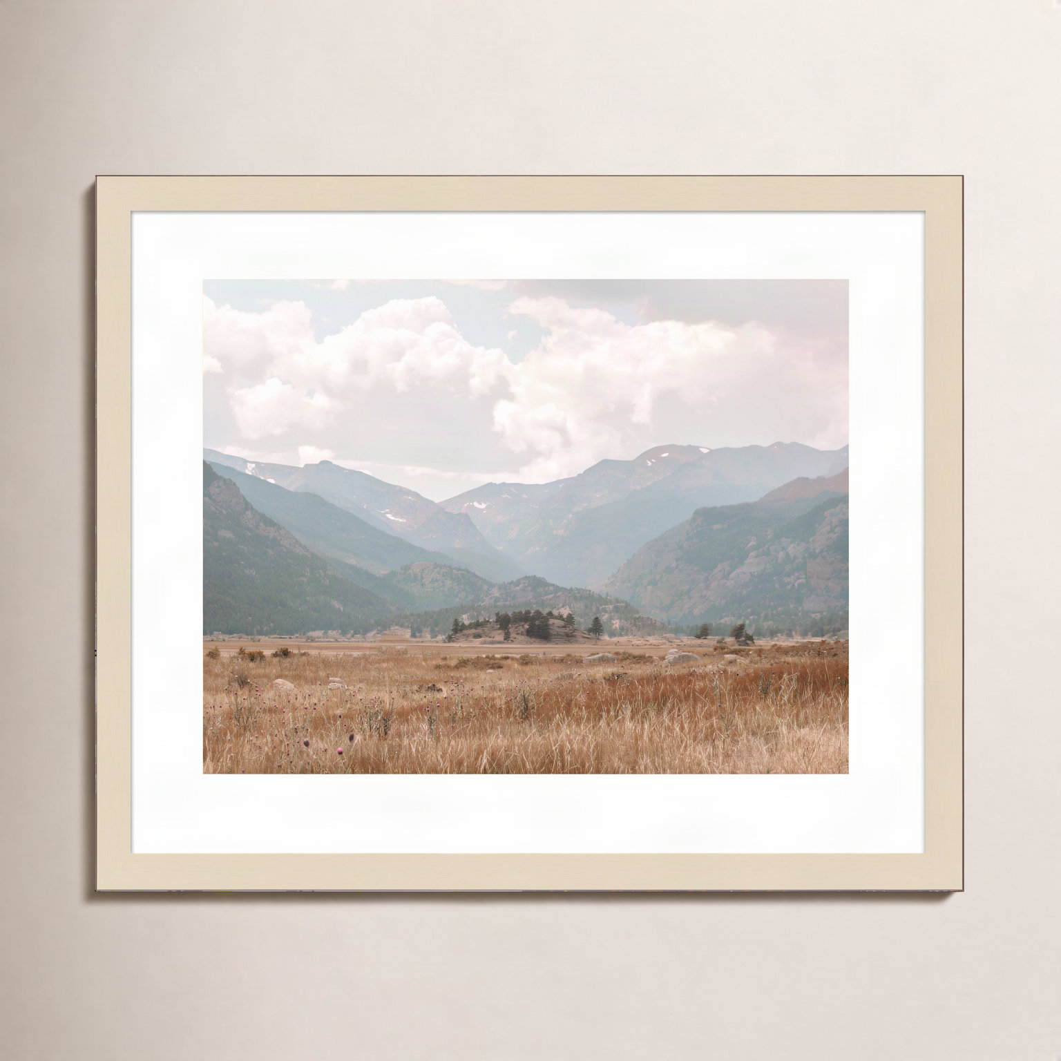 Cornell "Wanderings" Print by Alicia Abla, Brown, 17" H x 21" W x 1" D
