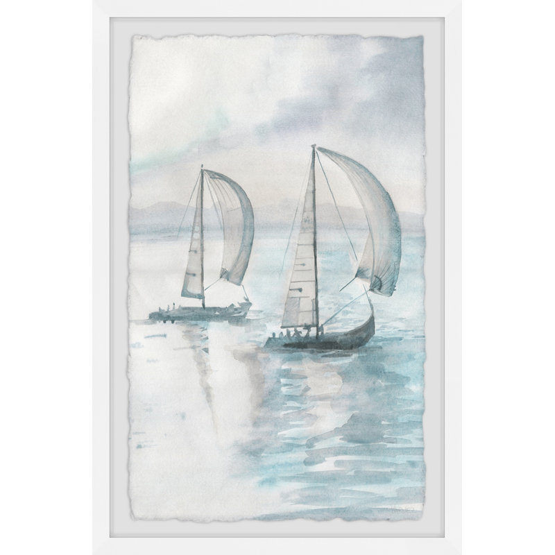 Sailing At The Blue Sea by Parvez Taj - Single Picture Frame Painting, 61 cm H x 41 cm W