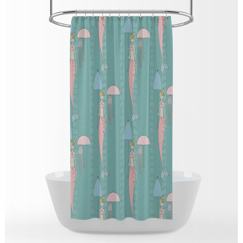 Beeching Shower Curtain, 83" H x 70" W