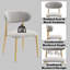 Ensemble de 2 chaises d'appoint Kacey Grey Boucle, chaises de salle à manger ou d'appoint élégantes