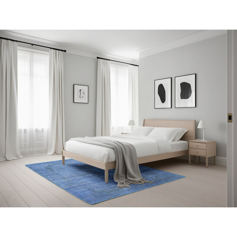 Tapis oriental bleu, Rectangle 5 pi x 7 pi