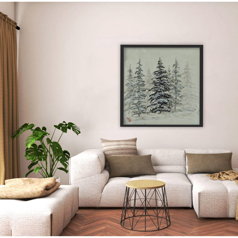 Nature Inspired "Serene Grove" Canvas Wall Art By , Wrapped Canvas, 20" H x 20" W