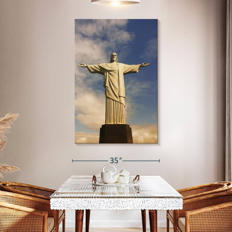 Statue du Christ Rédempteur, Aime, Brésil, H 51 po x l 34 po