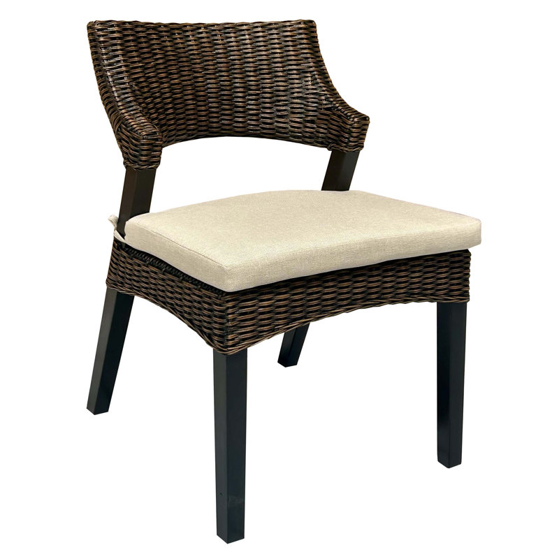 Chaise Morotai brun antique