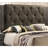 Queen Size Bed, Gray, Headboard, Rubberwood Frame For Bedroom Modern Bedroom, Bed-968265111