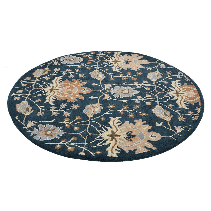 Tapis ronds touffetés à la main Yessenia, Rond 5 pi