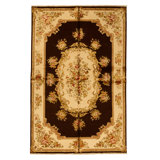 Handmade Silk and Wool Area Rug