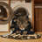 Washable Black Leopard of Java Big Cats Area Rug-745996769