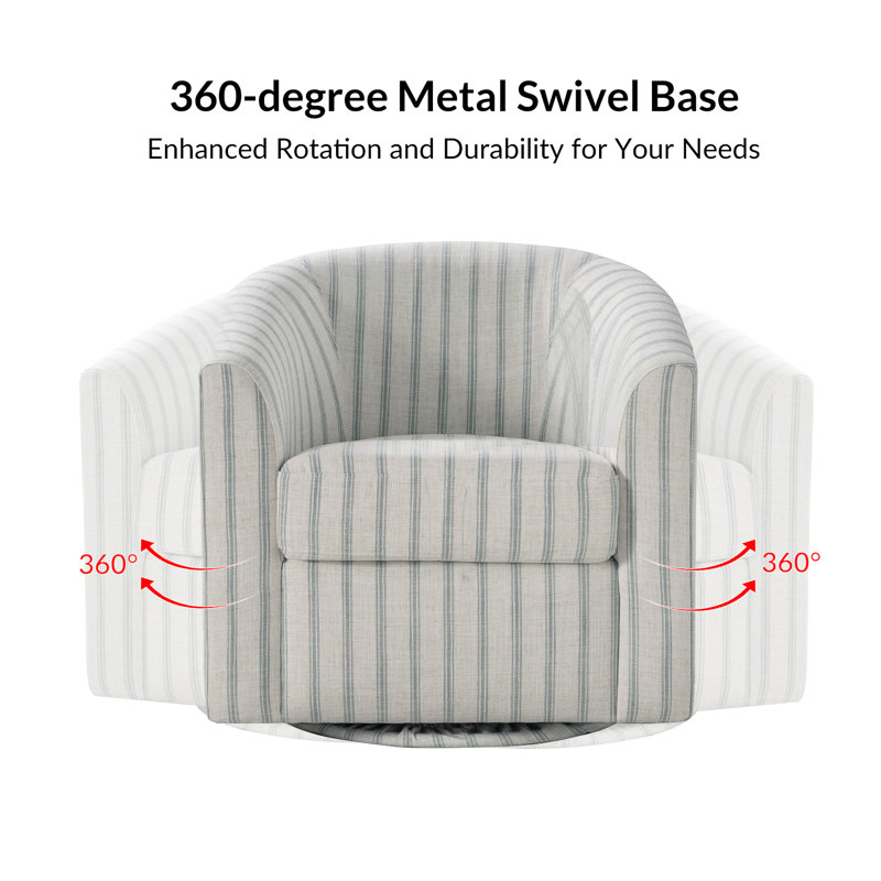 Amiir Upholstered Swivel Accent Chair, Turquoise