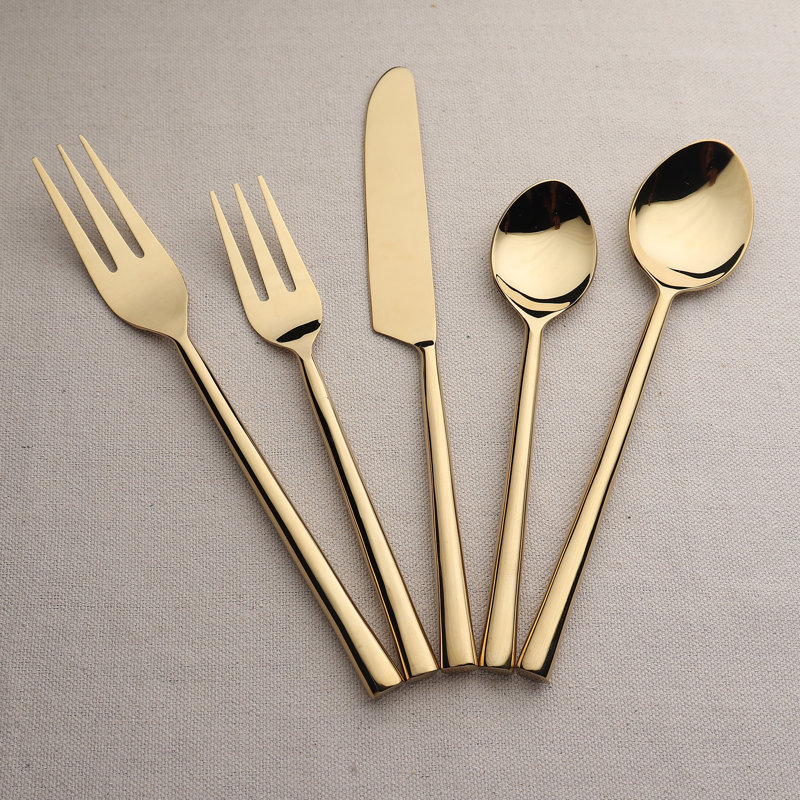 Meade Sundance PVD 5 Pc. Flatware Set, Black
