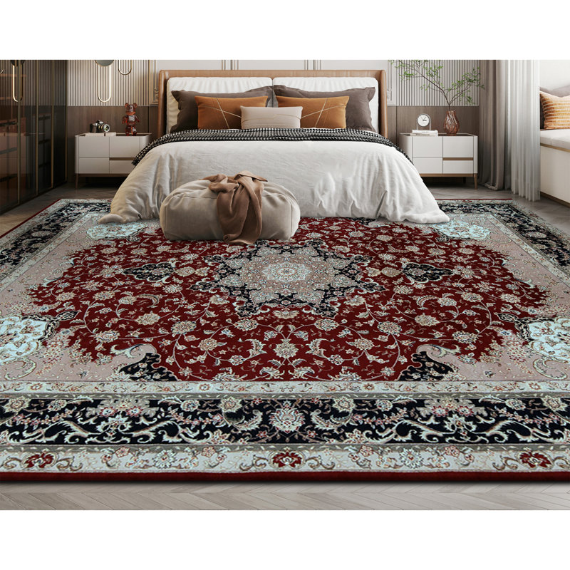 Tapis rectangulaire noué à la main