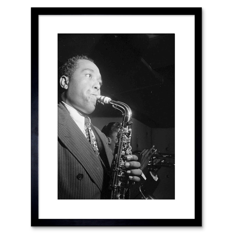 Music Vintage Charlie Parker Jazz Music Sax Legend - Single Picture Frame Print
