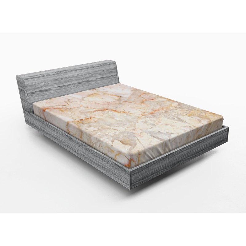 Microfiber Abstract Fitted Sheet, Queen Fitted Sheet