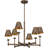 Aadyanth 6 - Light Steel Dimmable Chandelier