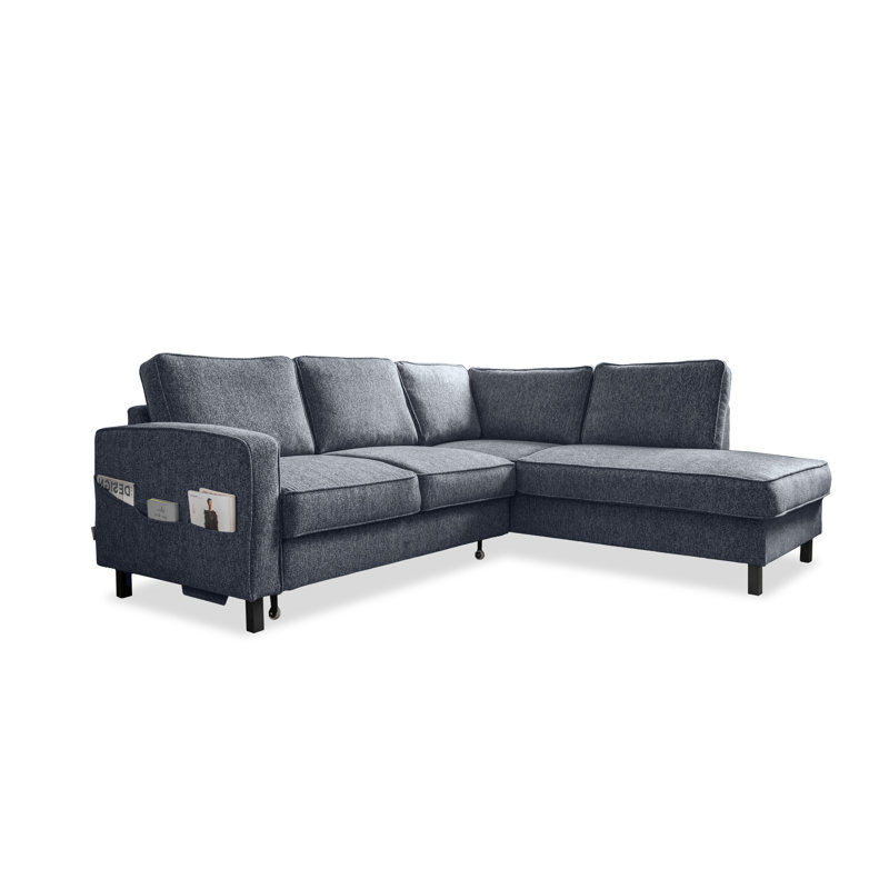 Molly Corner Sofa Bed, Navy Blue, Right Hand Facing
