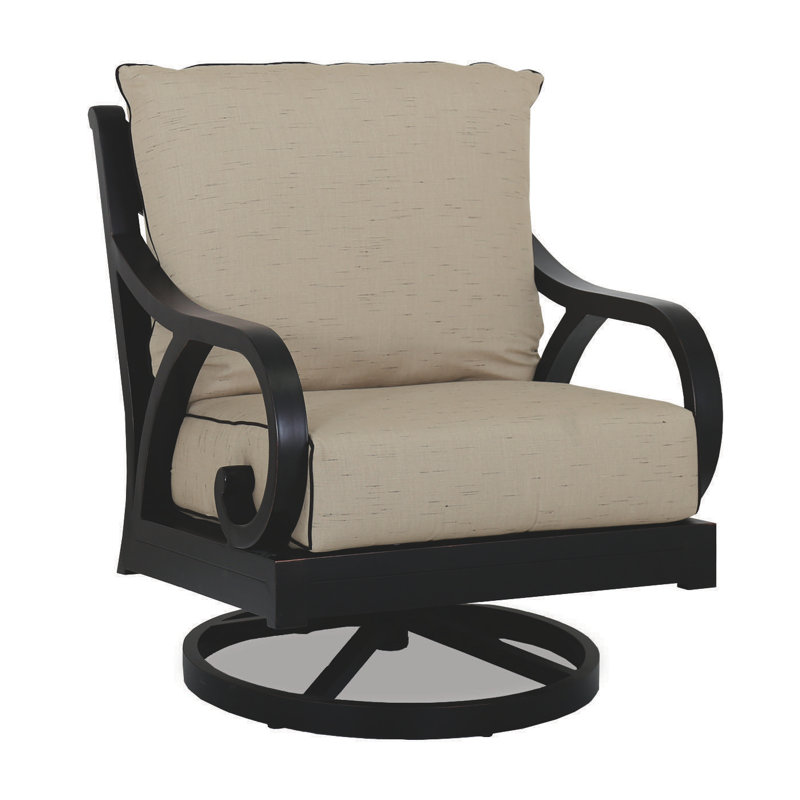 Chaise longue pivotante avec coussins Sunbrella® Monterey, Fréquence sable Sunbrella®