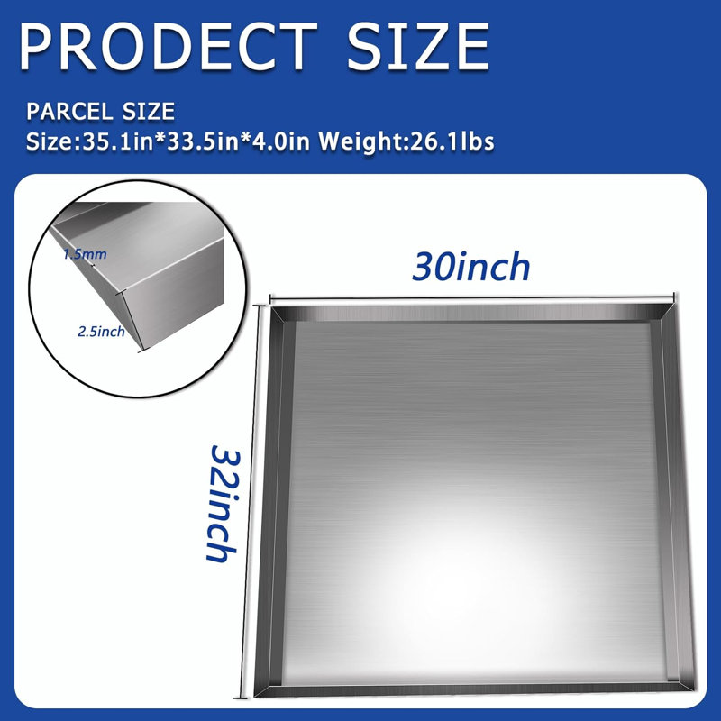 Anman Washing Machine / Dryer Installation Kit, 2.5" H x 32" W x 30" D