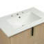 Meuble-lavabo de 30 po avec lavabo en céramique et tiroirs pleine extension, glissières de tiroir à fermeture en douceur, conception cannelée, naturel-1501506667