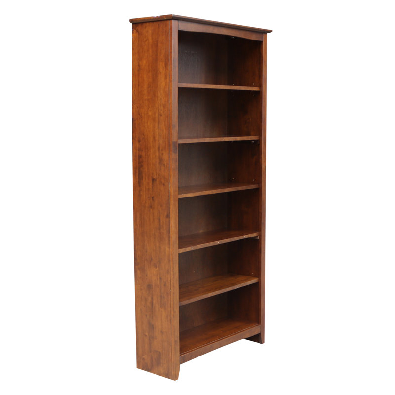 Aspatria Bookcase, (6 Shelves) 72" H x 32" W x 12" D, Espresso
