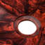 World Menagerie Tia 540mm L x 370mm W Red Resin Oval Sink