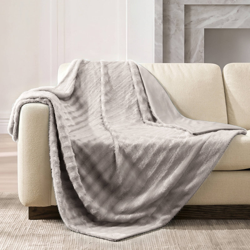 Jeté 50 po x 60 po Duke, Gris