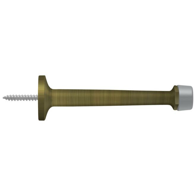 Brass Baseboard Stop, Antique Brass