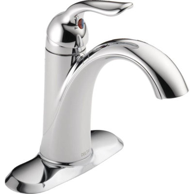 Lahara Single Hole Bathroom Faucet with Drain Assembly, Single Handle Bathroom Sink Faucet