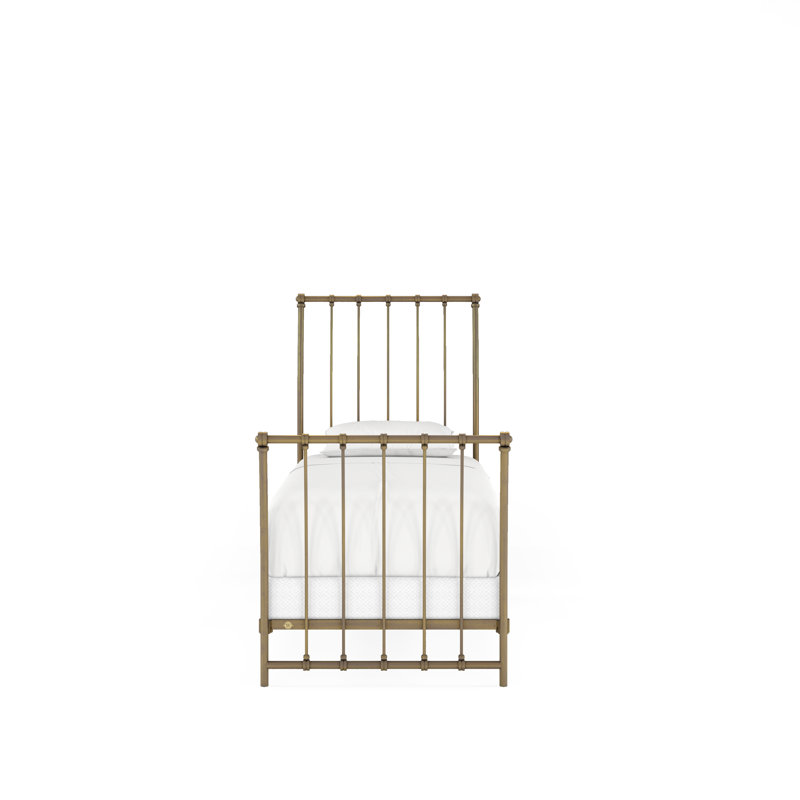 142 Altro Bed | Complete Sleigh, Burnished Gold, Twin
