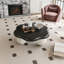 Table basse en forme de nuage de 35 pouces avec finition mate lisse, sécuritaire pour les enfants et les animaux de compagnie, conception polyvalente et durable-2142603551