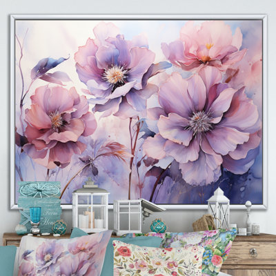 «Purple Tranquil Petals I» sur toile
