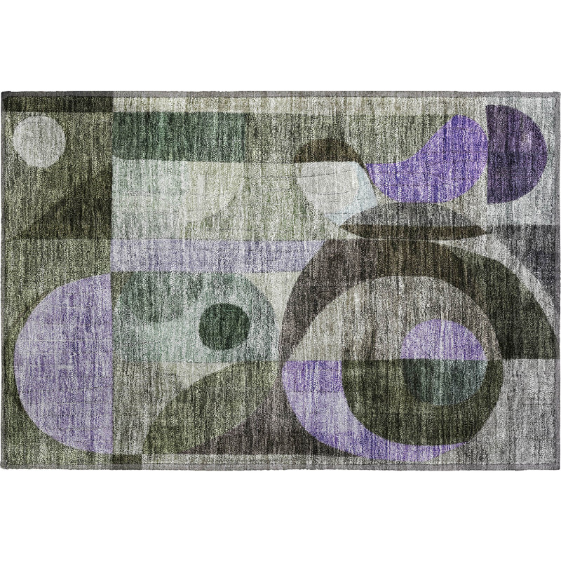 Premium Machine Washable Dilorenzo AMF1117 Geometric Rug, Rectangle 1'8" x 2'6"