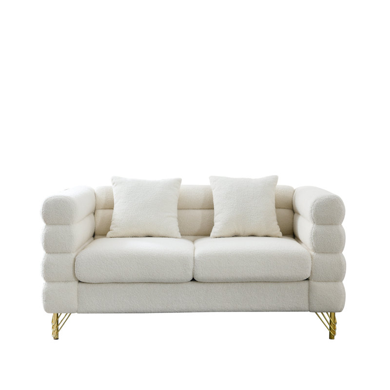 Canapé 60 po Streamline, Blanc