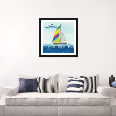 « arc-en-ciel spinnakers iv », impression sur toile